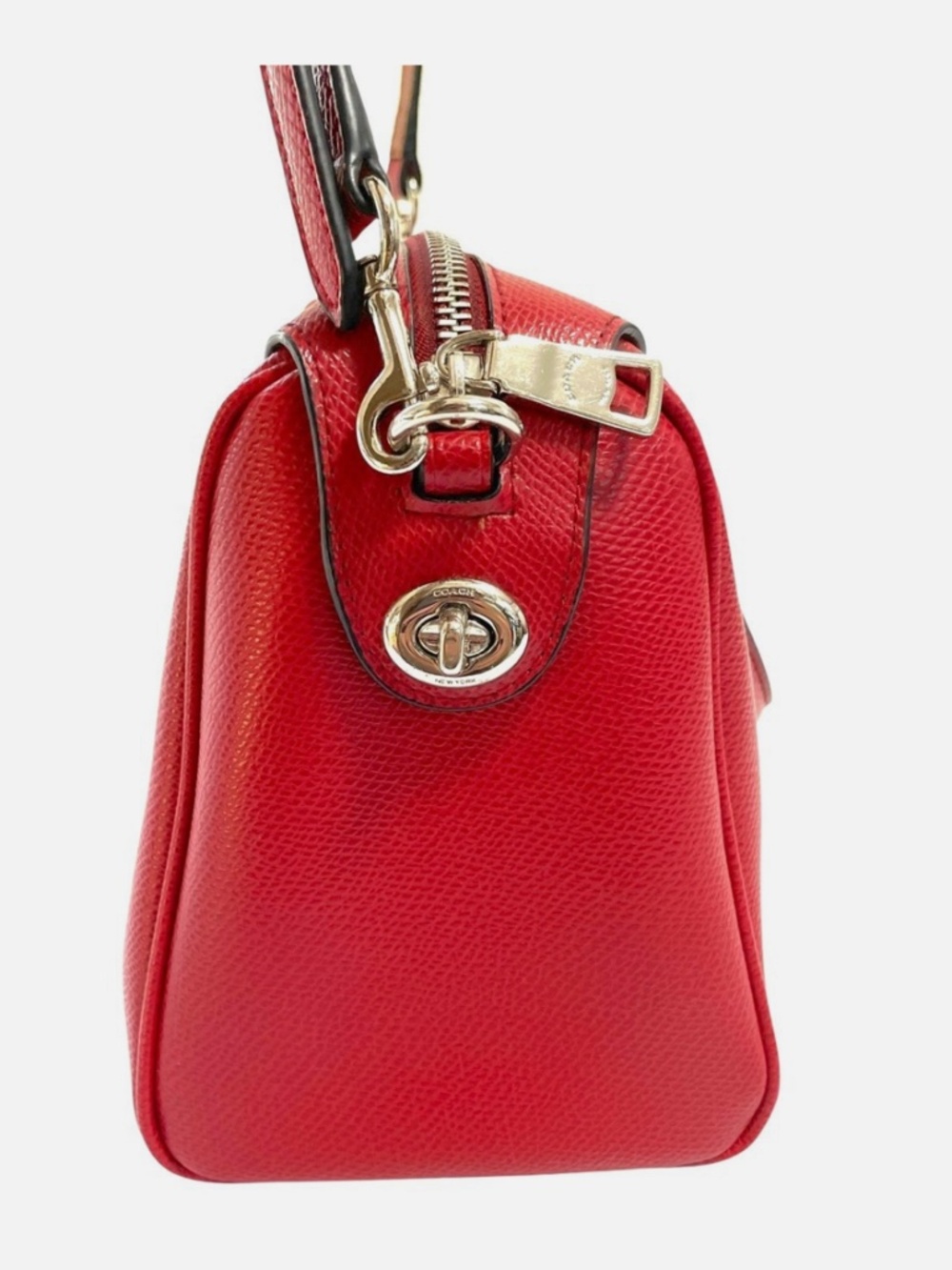 Coach x Peanuts snoopy Limited Edition red Leather Satchel - Picture 5 of 11